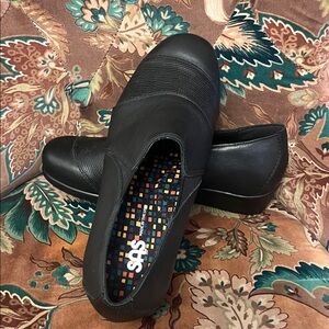 SAS Nora slip -on Loafer Black/Lizard